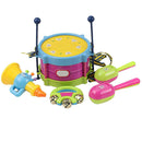 5pcs/Set Plastic Drum Musical Instruments Band Kit Music Toys for Children