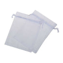 100 Organza Wedding Favour Bags Jewellery Pouches 9cm x 12cm White