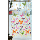Chiffon Butterfly Pattern Wall Decoration Transparent Curtain Scarf Shawl C