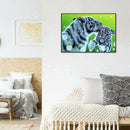 Painting By Numbers Kit DIY Two Tigers Hand Painted Canvas Oil Art Picture
