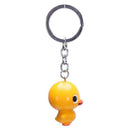 Yellow duck pattern key chain mobile phone backpack hanging ornament
