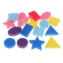 18 Pieces Multi Shapes Kids Sponge Painting Shapes Stamp Foam Sponge Brushes