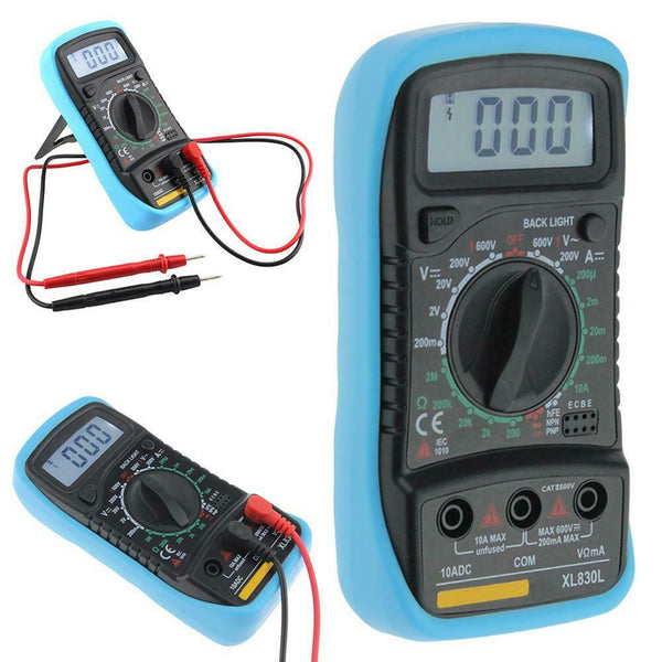 XL830L Digital LCD Multimeter Voltmeter Ammeter AC/DC/OHM Volt Tester Curre