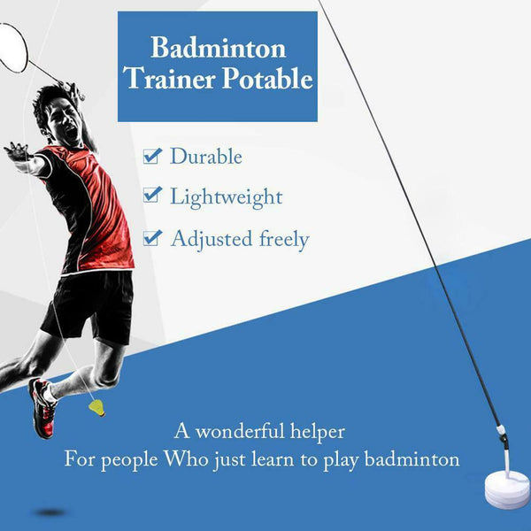 1* Badminton Trainer Stretch Badminton Robot Training Racket Sports Self-study