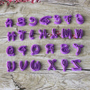 26 Alphabet Letter Fondant Cookie Cutter Mold Chocolate Cake Embosser Mould