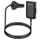 Car Back Clip QC3.0 Four USB Port Car Extension Cable Fast Charger