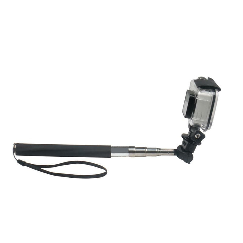 Adjustable Remote Shutter Handheld Selfie Stick Monopod+Adapter for Gopro Cam