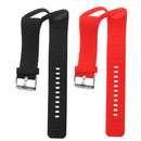 2x Silicone Wrist Band Watch Strap Holder Buckle For Polar A360 Red+Black