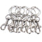 10X 25mm Lobster Clasp Ripple Keychain Split Ring Short Chain Key Ring DIY F Nw