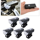 5 PCS Rechargeable USB Bike Headlight Riding Bicycle Front Lamp Angle Adjustable