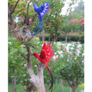 2pcs Artificial Bird w/ Long Tail Realistic Taxidermy Home Garden Decor 28cm