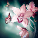 Diamond Embroidery Diamond Painting Butterflies in Love with Flowers Decor