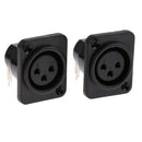 MagiDeal XLR Socket, 3-pin Plug And Socket For Housing Mounting Chassis