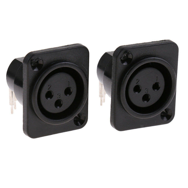 MagiDeal XLR Socket, 3-pin Plug And Socket For Housing Mounting Chassis