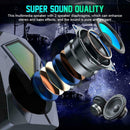PC Surround Sound System LED Speakers Gaming Deep Bass Desktop Computer USB I3U0