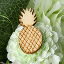 10pcs Wooden Ornament Pineapple Shape for DIY Scrapbooking Home Decor Craft