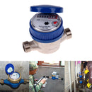 15mm 1/2" Home Garden Water Flow Meter Copper Hose Thread Water Meter Cubic Feet