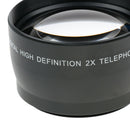 55mm 2x Professional High Definition Telephoto Conversion Lens for Canon Sony