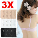 3Pcs Womens Bra Extenders Strap Soft Substitutable Extension 2 Hooks
