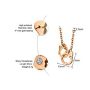 Stainless Steel Necklace Charming Pendant Necklace Long Pendant Necklace