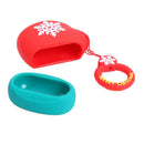 Santa Claus Gloves Silicone Case Earbuds Scratch-resistant Container for AirPods