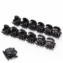 Fashion 12x Women Black Plastic Mini Hairpin 6 Claws Hair Clip Hairclip Clamps