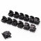 Fashion 12x Women Black Plastic Mini Hairpin 6 Claws Hair Clip Hairclip Clamps