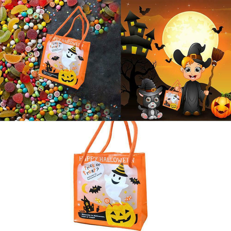 New Pumpkin Lantern Canvas Tote Bag Women Shopper Carry Pouch Halloween Hot