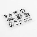 Silicone Transparent Seals Clear Stamps Letter DIY Scrapbooking Photo Album