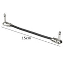 3Pcs 15Cm/ 6In 6.35Mm Male Guitar Effect Pedal Instrument Patch Cable 1/4 I