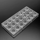 Clear Hard Chocolate Maker Polycarbonate DIY 21 Half Ball Candy Mold Mini M H8R1