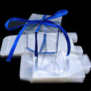 50Pcs 5*5*5cm PVC Transparent Square Gift Boxes Wedding Favor Party Favor C