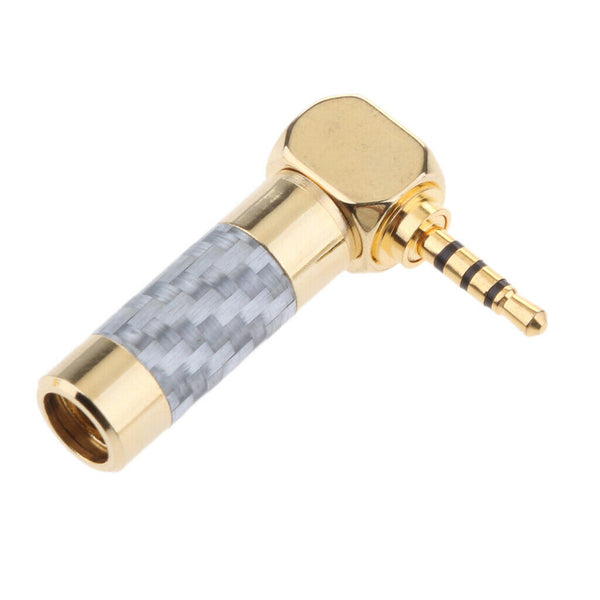 3x 2.5mm Stereo Male Adapter Jack Plug DIY Solder 4 Pole Audio Connector
