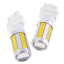 2x 3157 3156 3057 33LED Car Tail Backup Reverse Turn Signal Light Bulb Amb JR