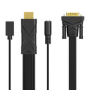 1.5m 1080P HDMI to VGA Converter Cable with 3.5mm Audio HDMI VGA Adapter