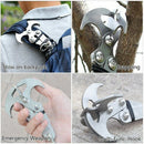 Multifunctional Survival Folding Grappling Hook Outdoor Climbing Claw Stain