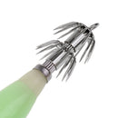 4pcs Luminous Body Fishing Lure Squid Jig Hook Sea Fishing Hooks Fishhooks