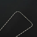 Stainless Steel Ball Beads Dog Tag Chains Necklace 20 Inch for Jewellery DI