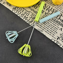 1pc Semi-automatic Egg Beater Whisk Manual Hand Mixer Self Turning Egg Stirr Hn
