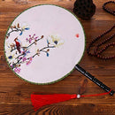 Women Fan Double-Sided Print Group Fan Ancient Classic Round Palace Dance F A5H3