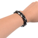 Black Magnetic Bracelet Beads Hematite Stone Therapy Health Care Jewelry