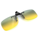 Polarized Clip On Driving Glasses Sunglasses Day Vision UV400 Lens Night Vision