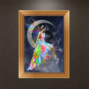 Moon Beauty DIY 5D Diamond Embroidery Painting Cross Stitch Craft Decor