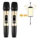 Ux2 Uhf Wireless Microphone System Handheld Led Mic Uhf Speaker With Portab