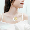 Fashion Heart Shaped Cross Pendant Necklace For Couple Love Jewelry Gift K4 Y7A9