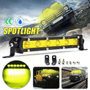 7" 18W LED Work Light Bar Spot Suv ATV Boat Driving Fog Lamp 4WD Offroad YellMO