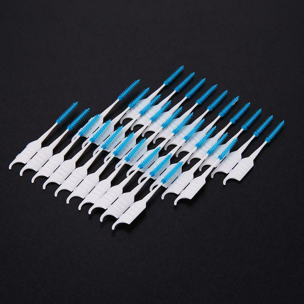 200pcs/lot Interdental Brush Dental Floss Teeth Oral Clean Double Head Tooth