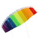 Rainbow Sports Beach Kite Power Dual  Stunt Parafoil Parachute For Beginner FT