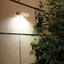 Solar Motion Sensor Wall Light Waterproof 12 LED Garden Street Lamp (White) A