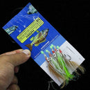 Sea Luminous Soft Shrimp Fishing Hook Lure String Hooks Bait Tackle S8Z4